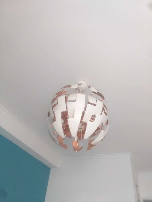 Candeeiro ikea dourado grande