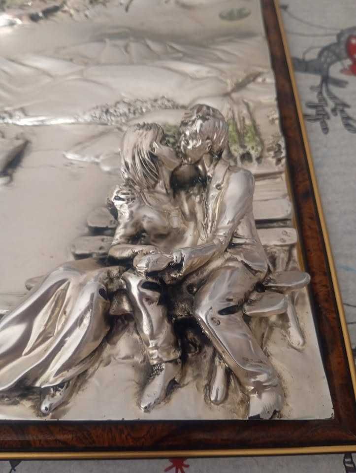 venda: 
quadro com figura em Prata.