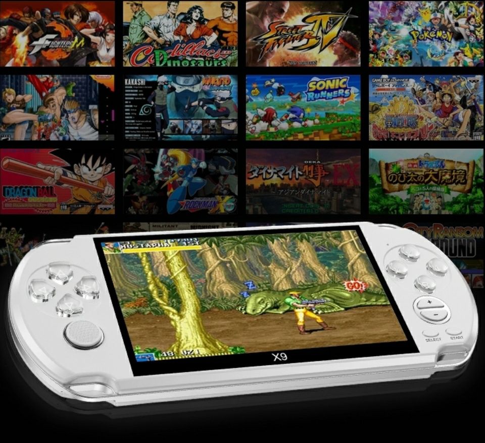 Consola videojogos modelo X9 (incluí 200 jogos) ecrã grande (Novo)