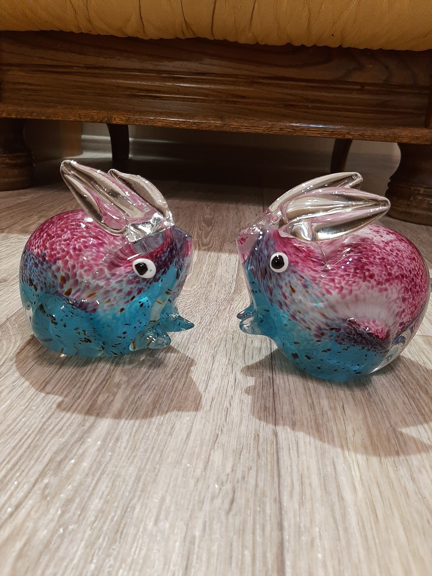 Сувенир зайцы Vintage Murano GLASS. Bunni Rabbit