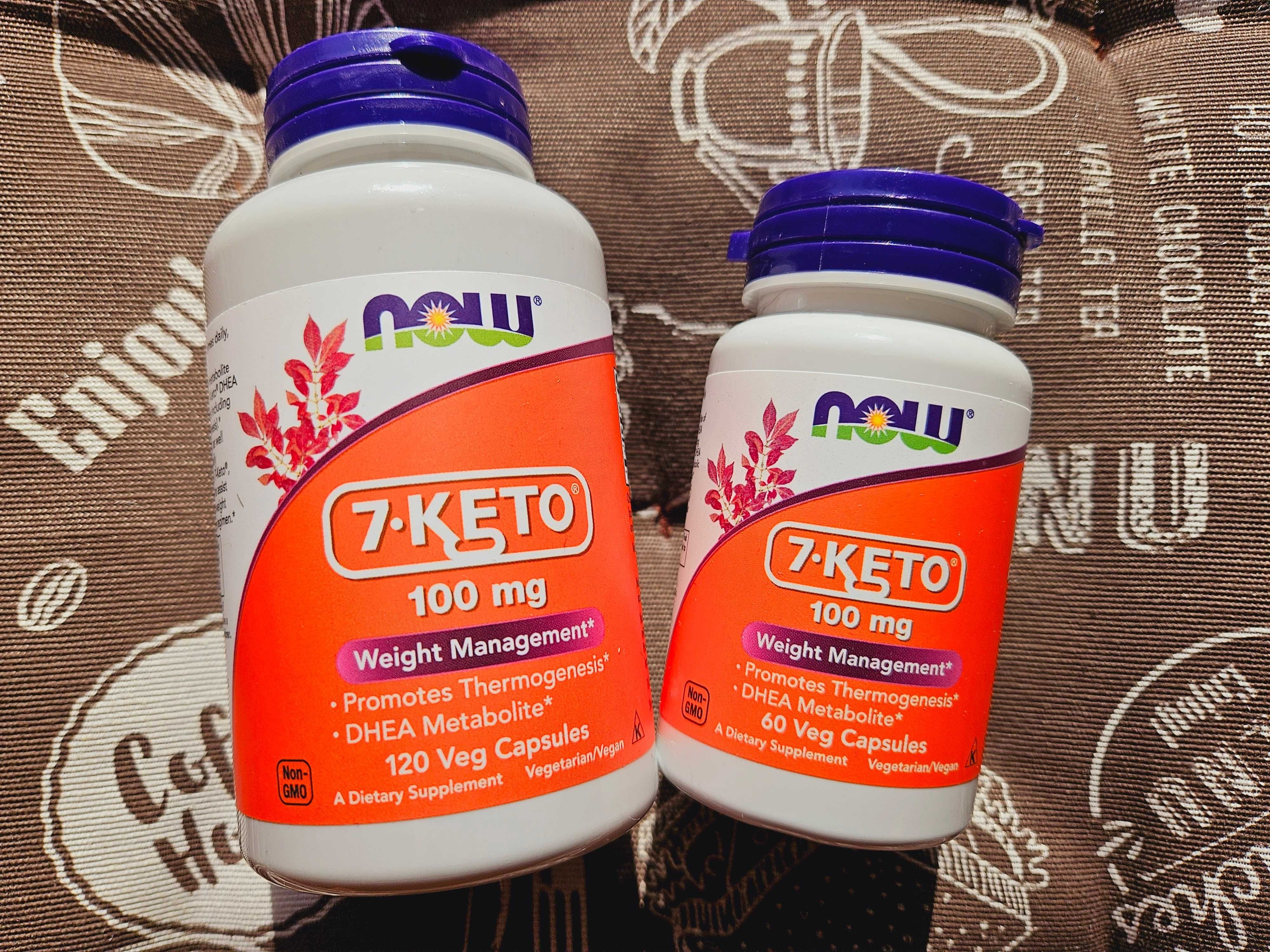 NOW Foods 7-KETO кетодієта зниження ваги схуднення 100 мг 60 120 шт