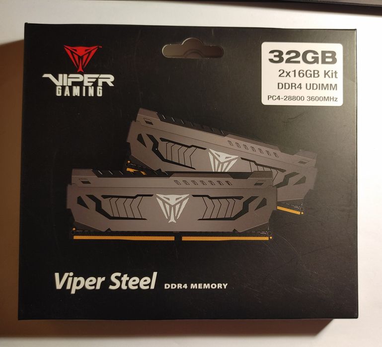 Pamięć RAM DDR4 32GB Patriot Viper Steel 3600mhz CL18
