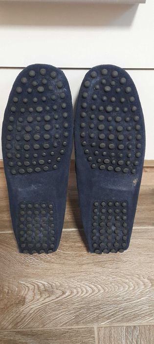 Tod's trzewiki półbuty męskie rozmiar 42 granat skóra natural