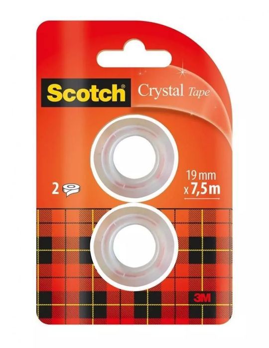 Taśma biurowa Scotch Crystal 19mm (2szt). SCOTCH. Nowy Produkt