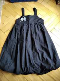 Sukienka czarna dla dziewczynki