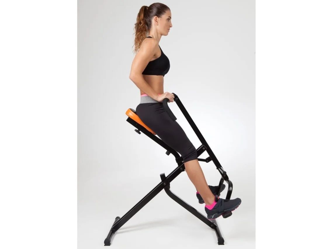 Total Crunch Máquina de cardio metal preto TOC001 - Como Nova