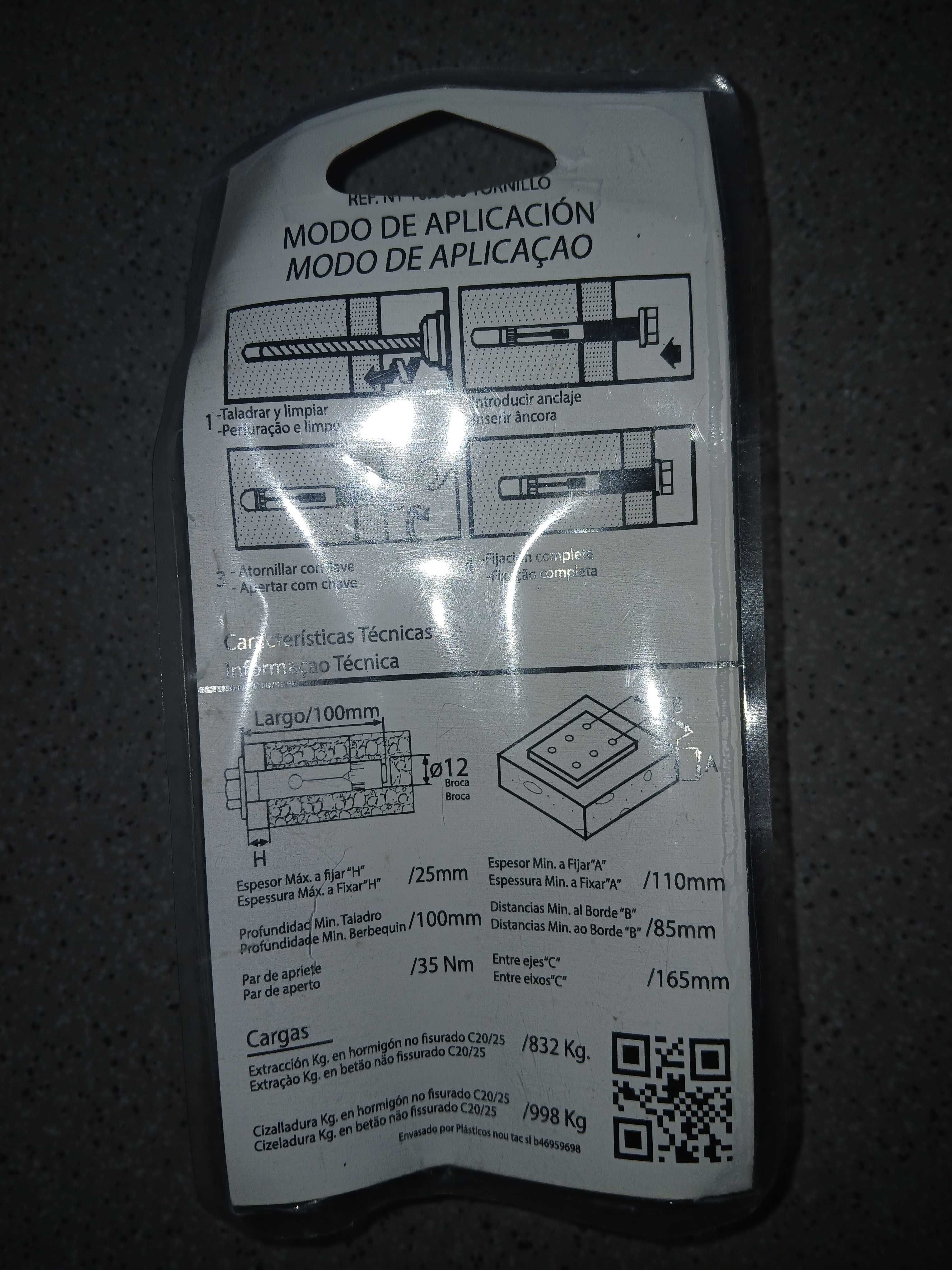 Bucha expansiva com parafuso M10x100