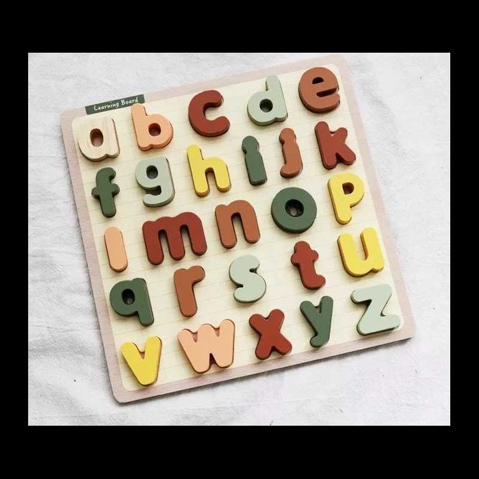 Puzzle drewniane edukacyjne alfabet ZKB-2053