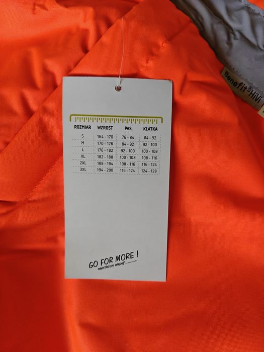 Spodnie robocze odblaskowe ocieplane L