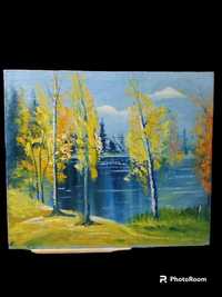 Картина " Осенний пейзаж", масло, холст, 60#70 см.