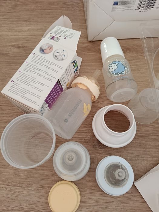 Laktator Canpol easy start, kolektor pokarmu, butelka calma medela