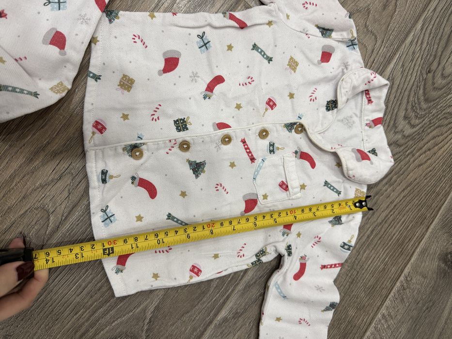 Новорічна піжама дитяча 9-12 74 см