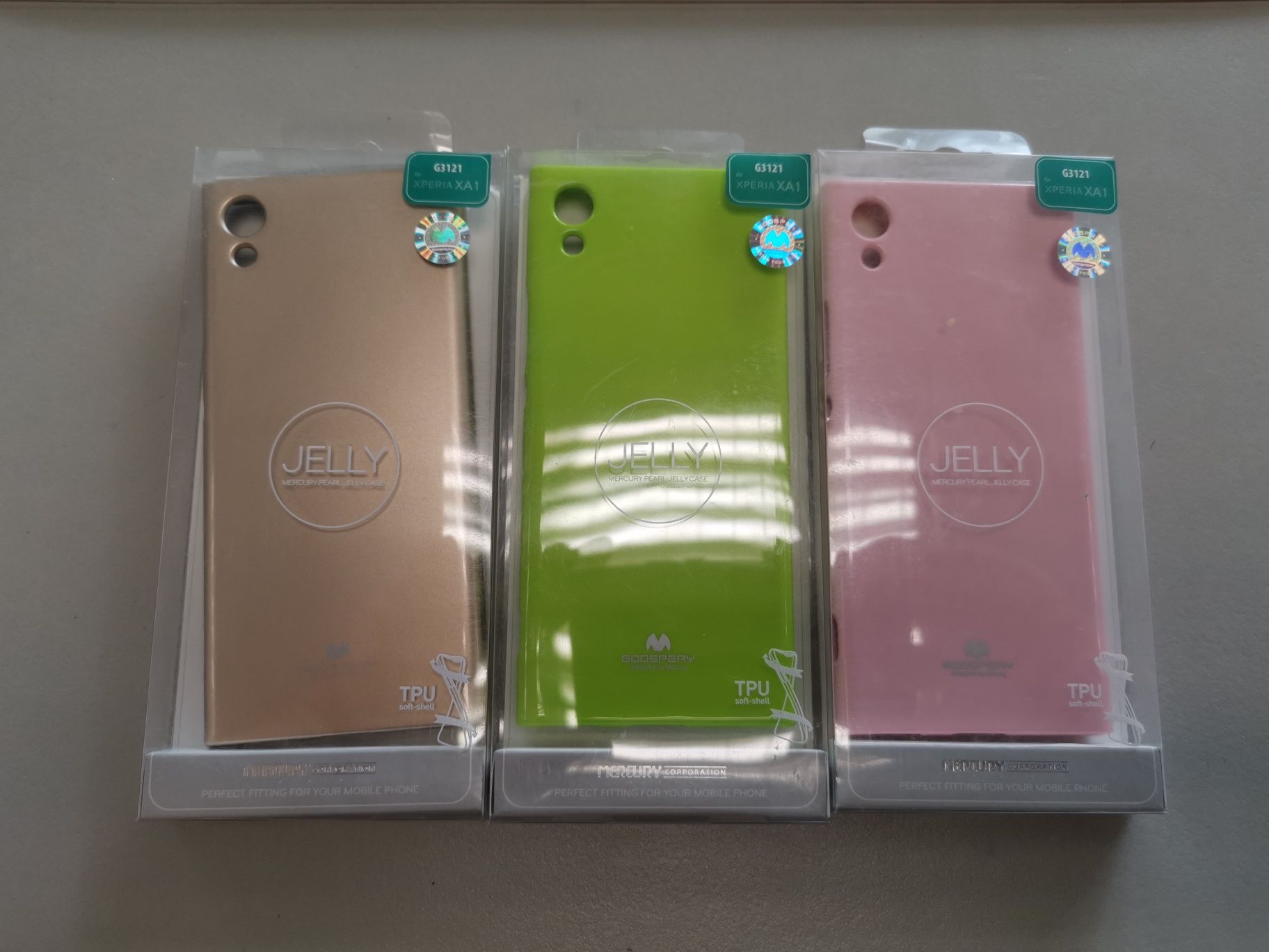 Komplet 3 sztuki etui plecki case do Sony Xperia XA1