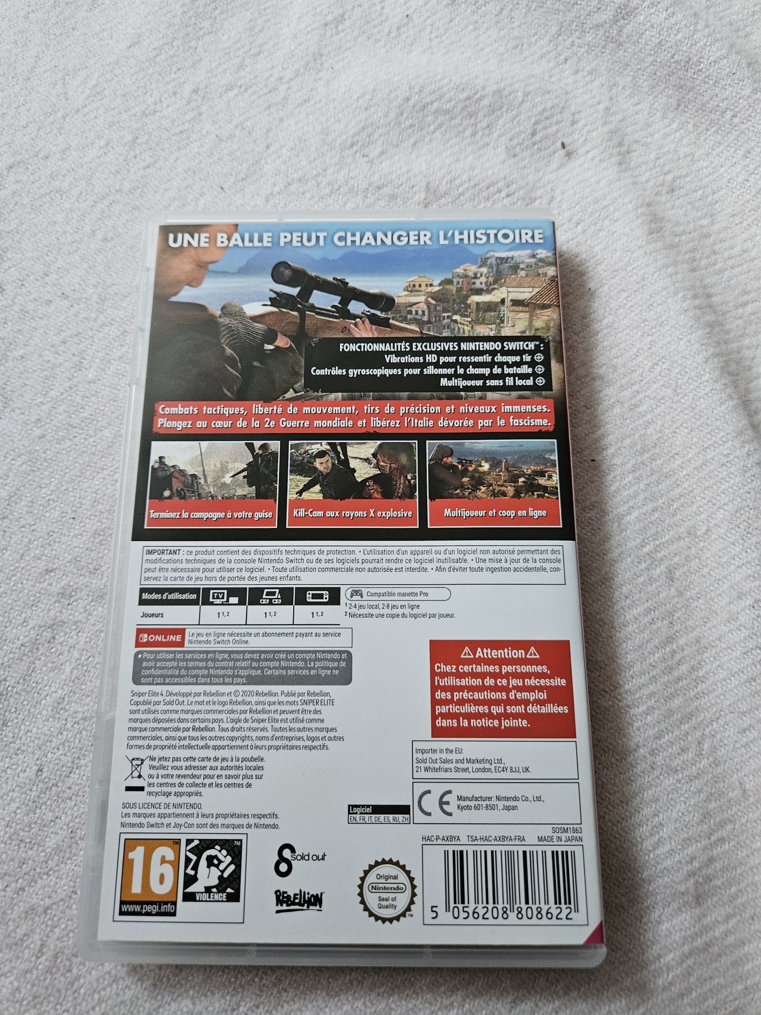 Sniper Elite 4 Switch