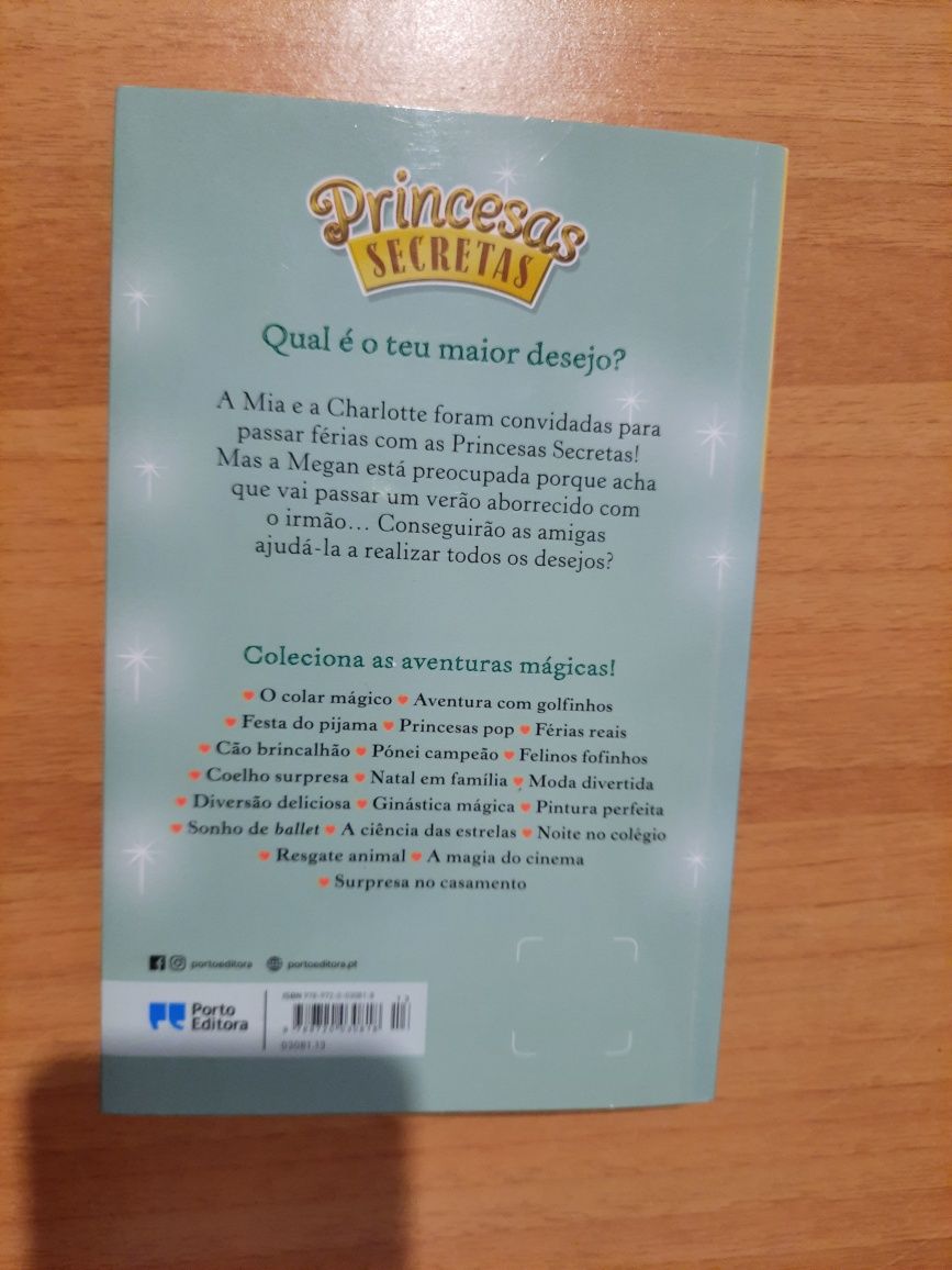 Livro infantil - Princesas Secretas: Férias reais