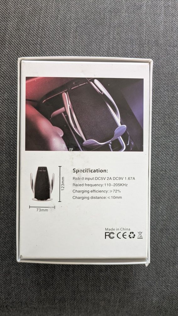 Ładowarka samochodowa smart sensor s5 car wireless charger