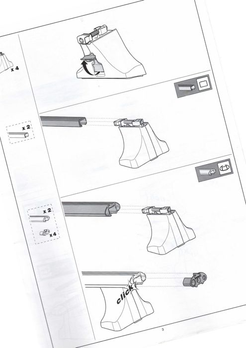 Thule Base Rapid System 750 + Barras Alu Aero 120 cm