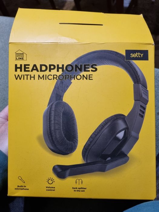 Słuchawki komputerowe Setty z mikrofonem komputerowe
