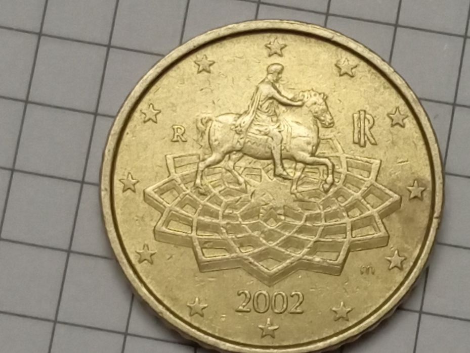 Продам Рідкісну монету  номінал 50 EURO Cent 2002