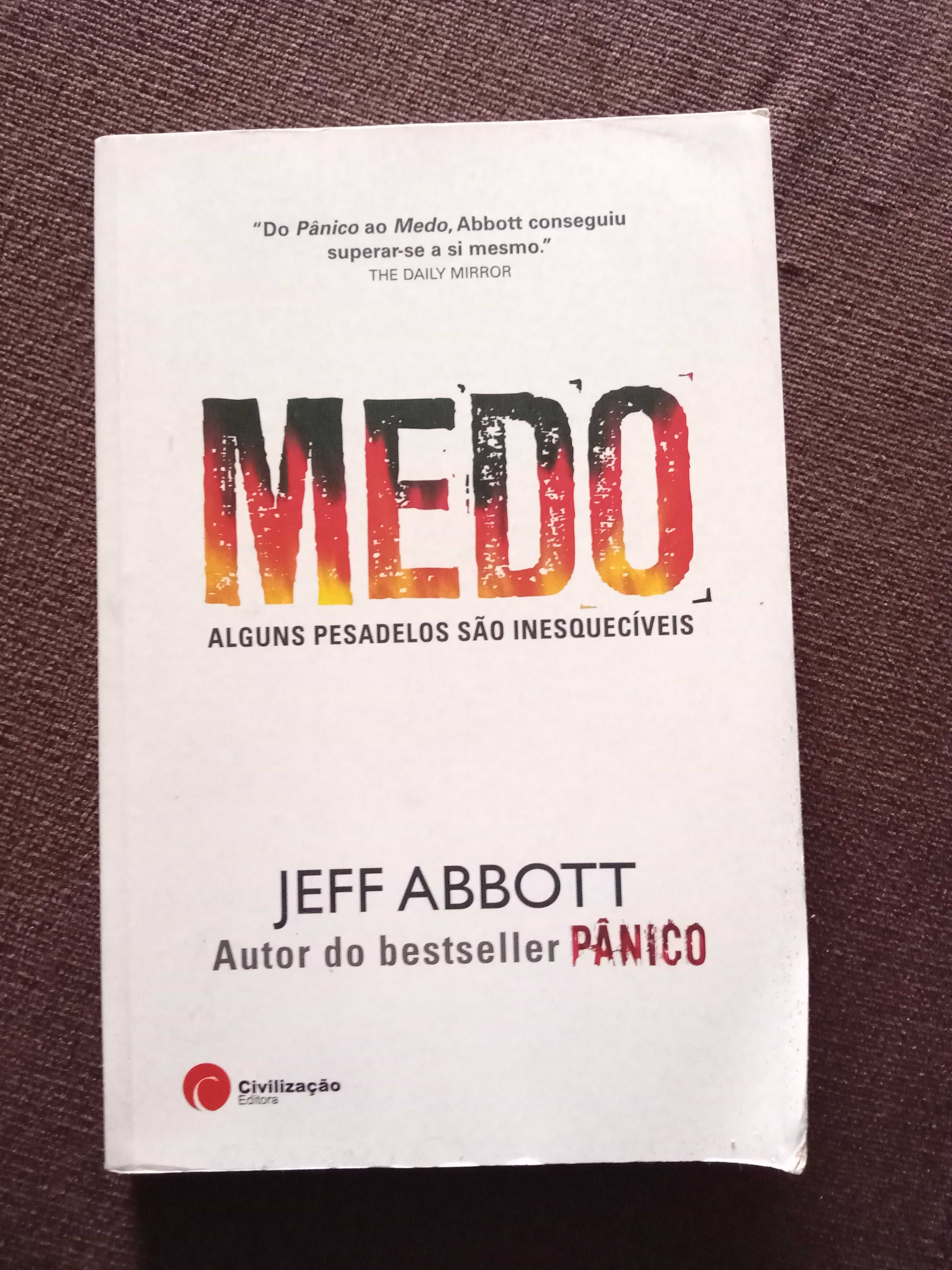 Livro "Medo", de Jeff Abbott