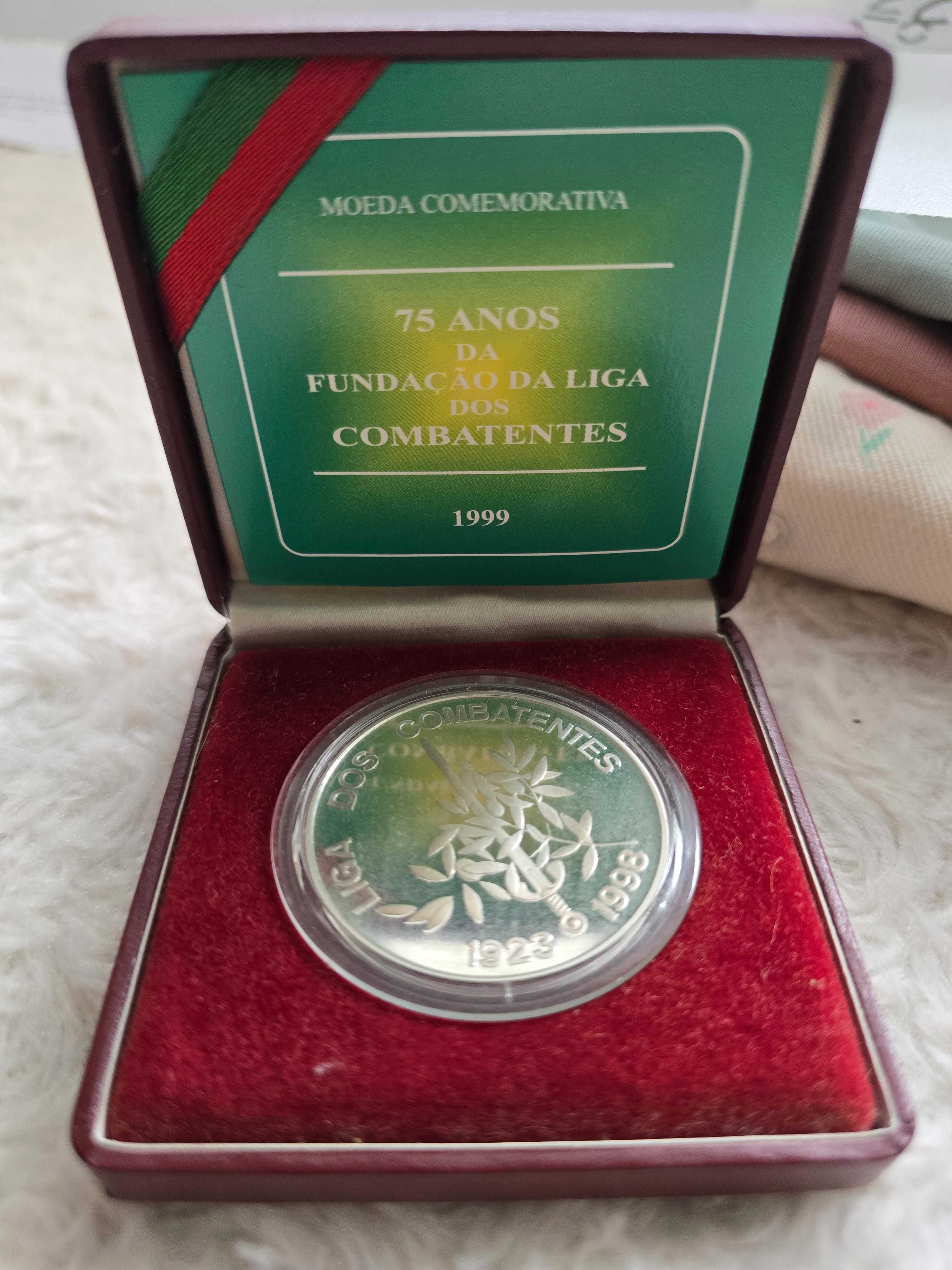 Moeda Liga dos Combatentes 1000$00 - PRATA PROOF