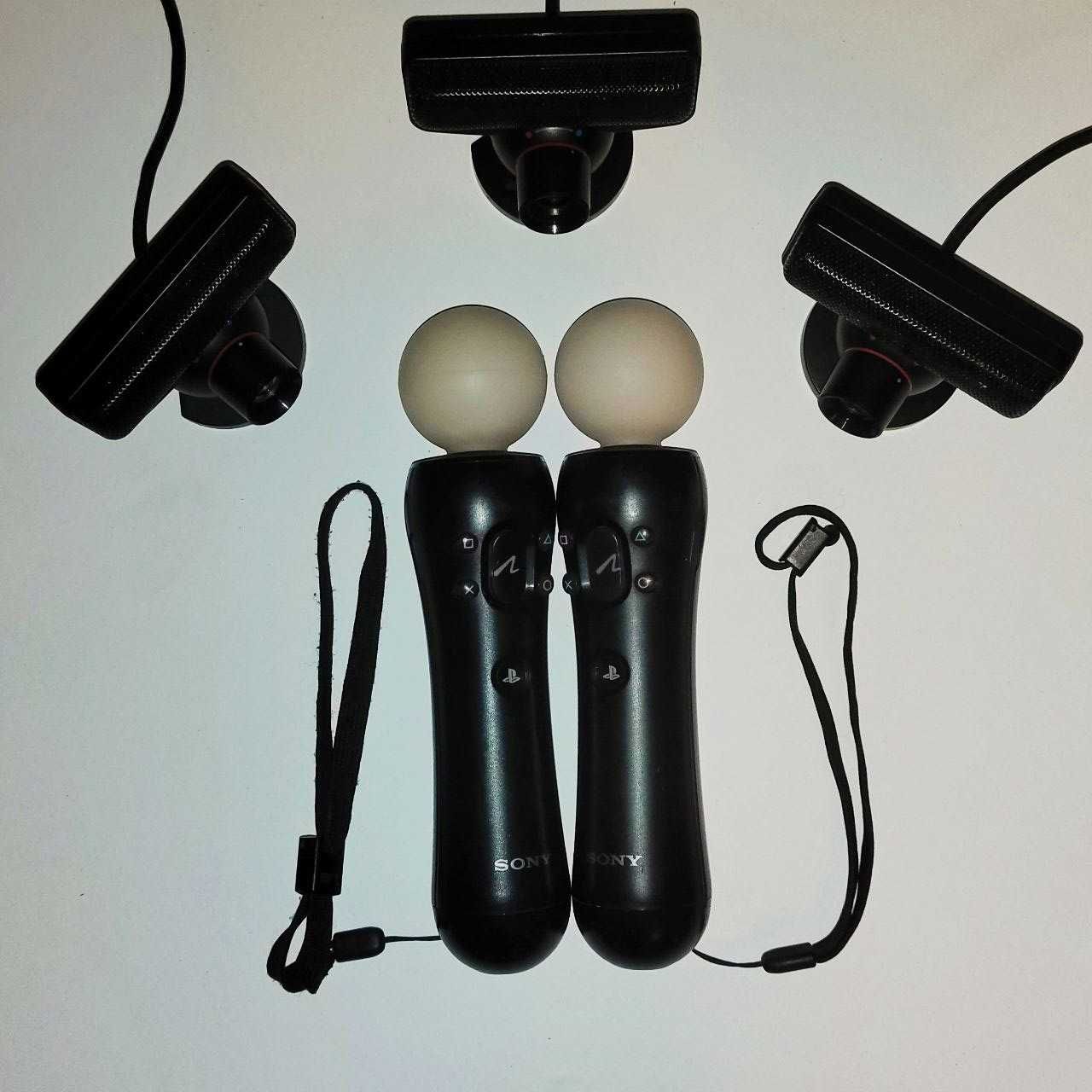 ZESTAW 2x PS Move + 3x Kamerki PS Eye