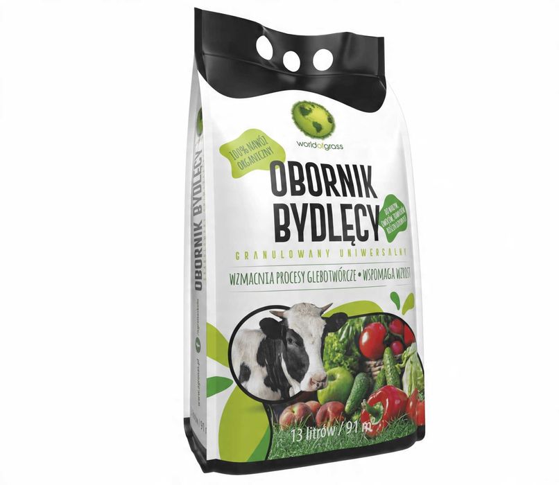 Obornik do ogrodu, obornik pod warzywa, naturalny nawóz obornik 13L