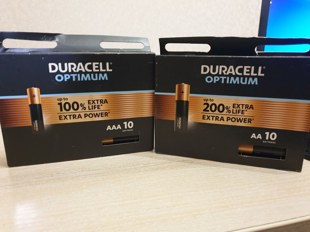 Батарейки DURACELL Optimum AA,  AAA 10 шт.