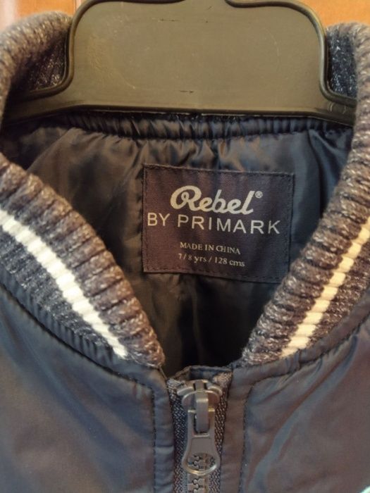 Демисезонная куртка бомбер Rebel primark 128 (7-8 лет)