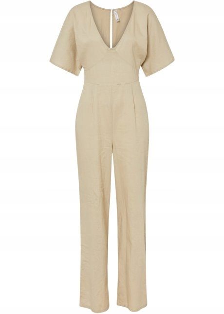 B.P.C kombinezon lniany piaskowy 44.
