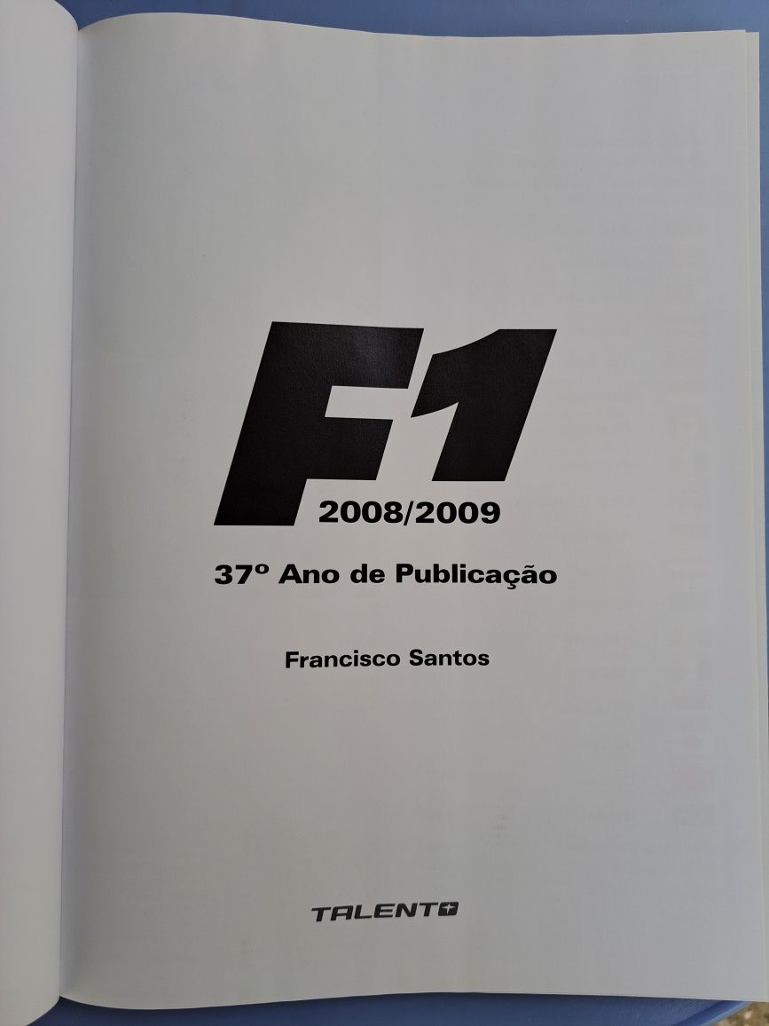 Anuário de F1 (2008), da autoria de Francisco Santos
