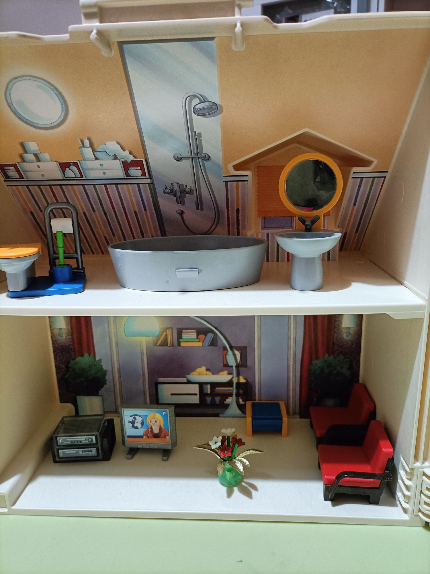 Casa Playmobil com tudo incluído