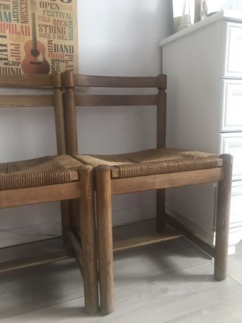 Krzesła wiklinowe Vintage
