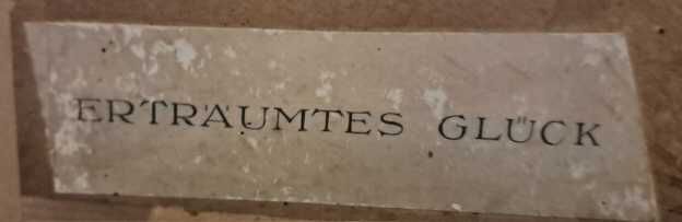 Oleodruk XIX wiek "Wymarzone szczęście" twórca H.Zatzka