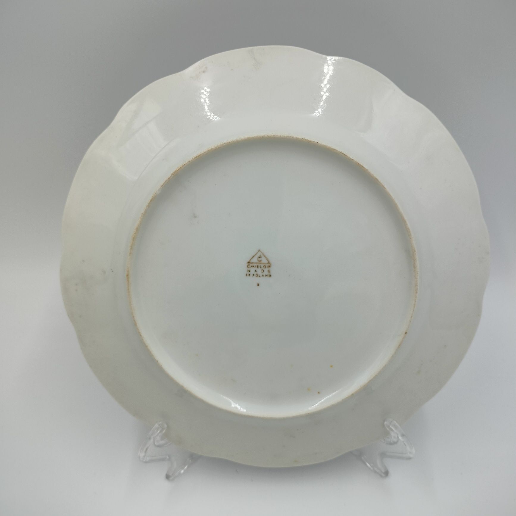 Ćmielów Talerz Patera Prl Porcelana