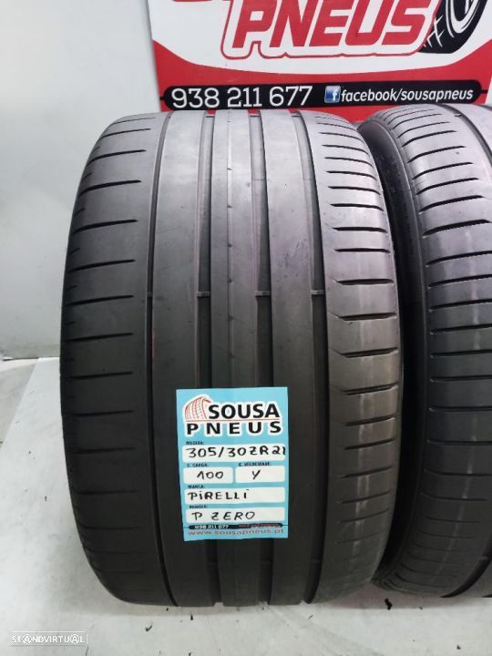 2 pneus semi novos 305-30r21 pirelli - oferta dos portes