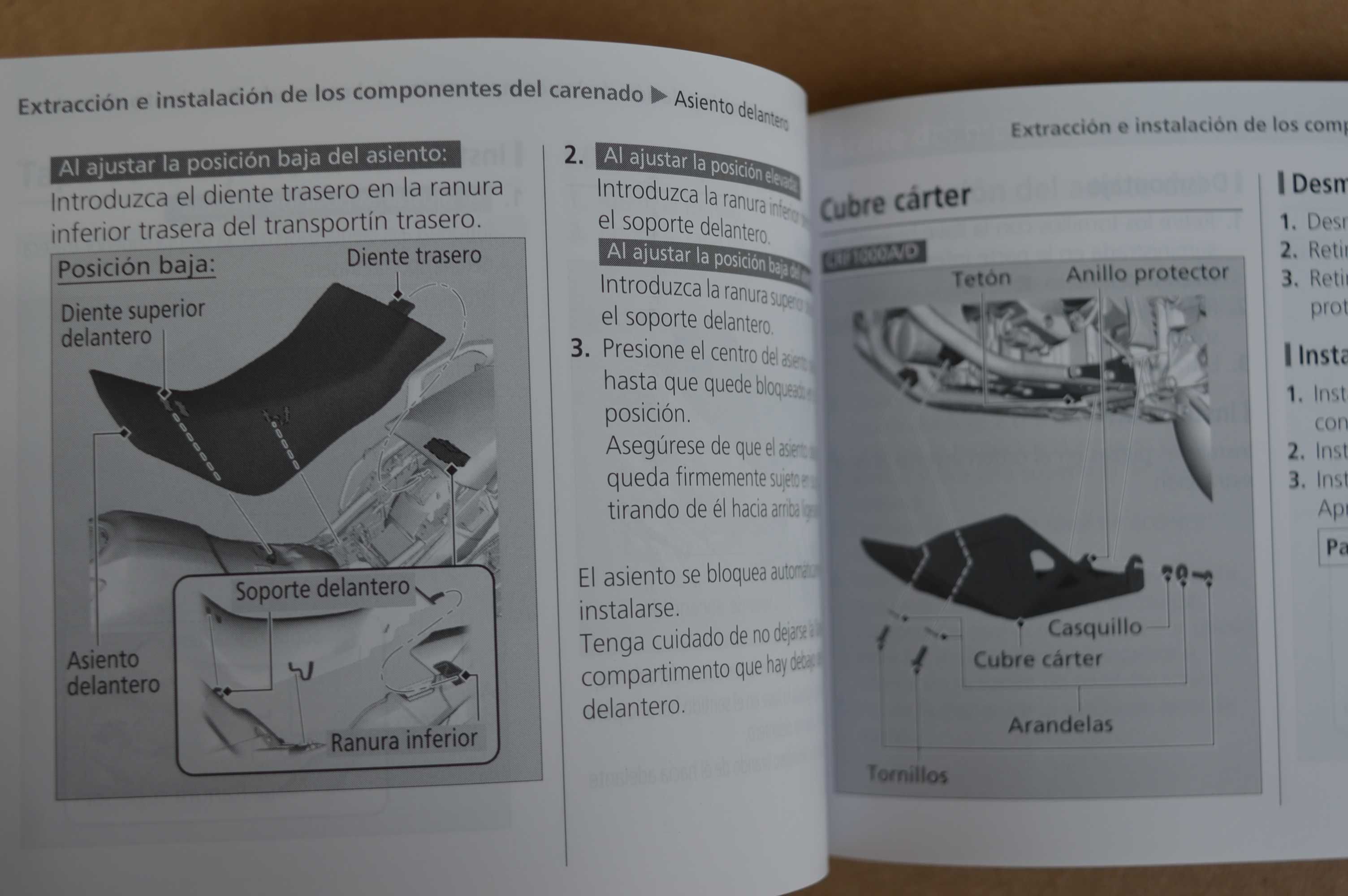 Honda CRF 1000 MANUAL serwisowka instr. obsługi