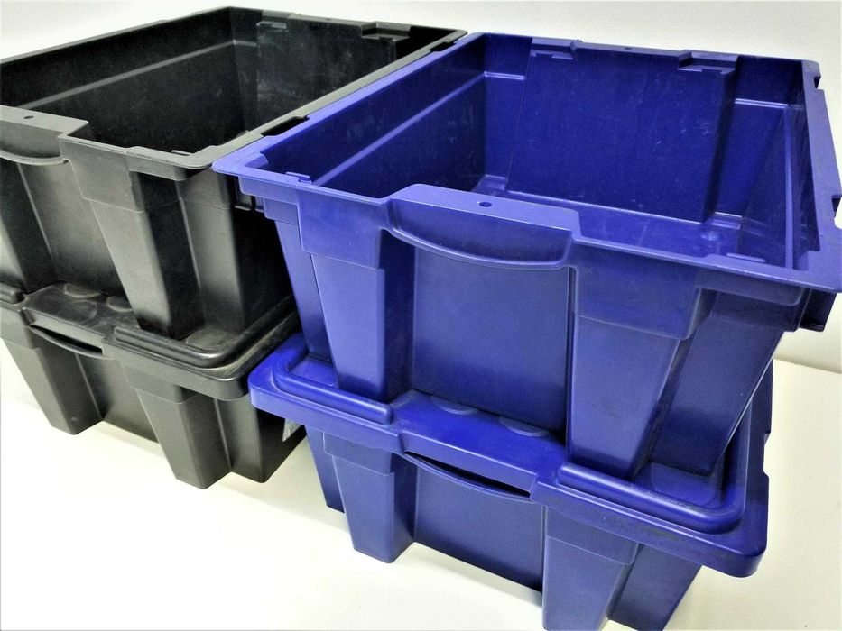 Pojemnik Magazynowy Transportowy Kuweta Skrzynka Kosz z Pokrywą 40x30