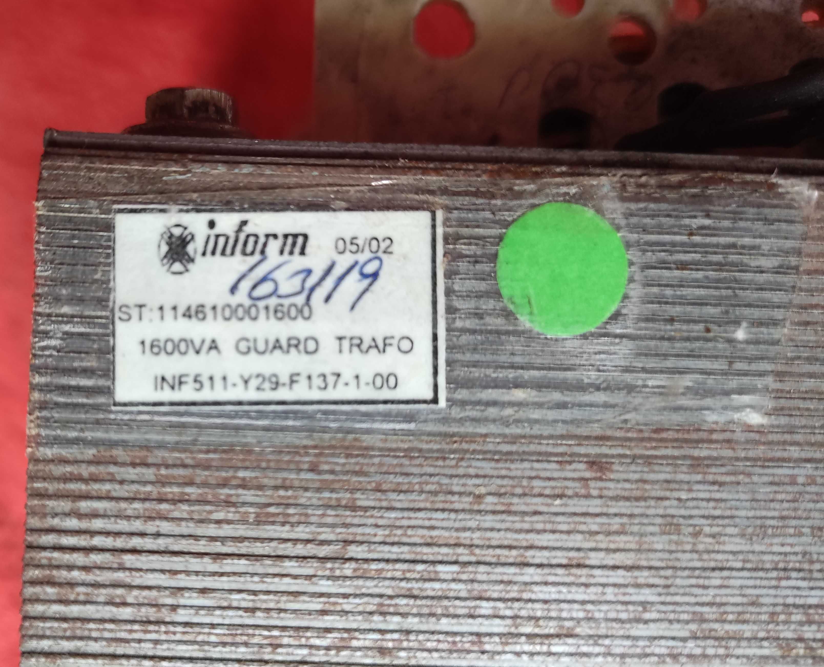 Transformator sieciowy Inform 05/02 z serii ST 1600VA GUARD TRAFO