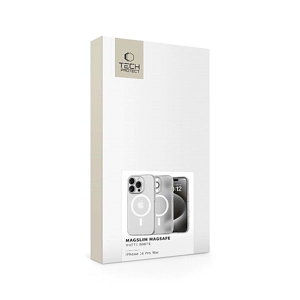Tech-Protect Magslim Magsafe Iphone 16 Pro Max Matte/White