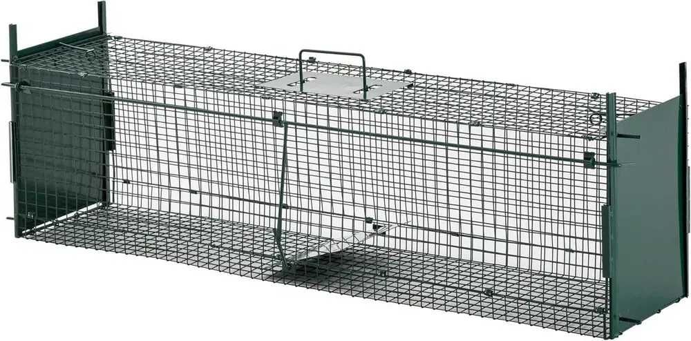 Armadilha para animais vivos com 2 portas 135x53x39cm