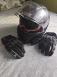 Kask Motocyklowy LS2 Breaker FF390 roz XL Rękawice Interkom