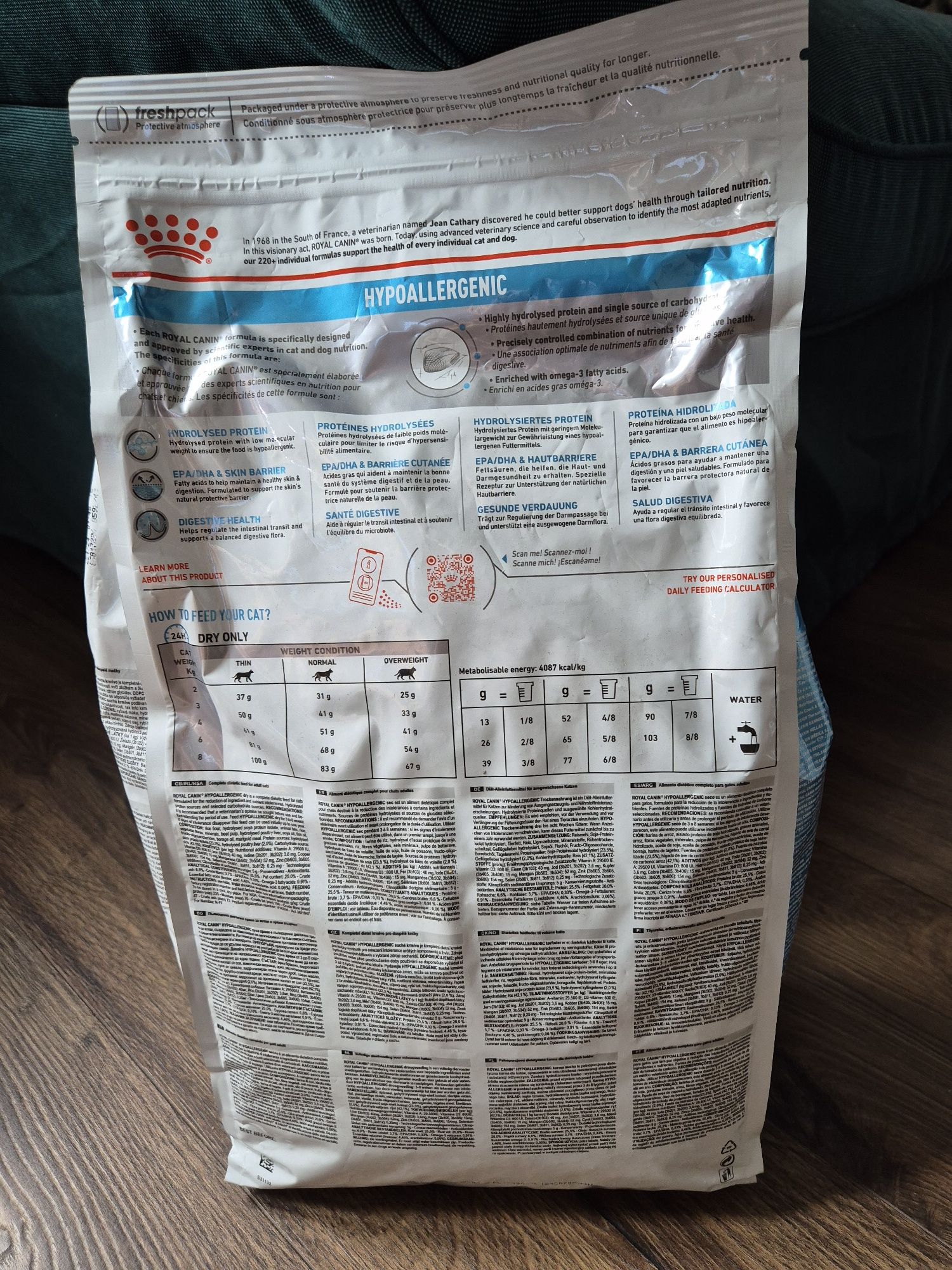 Royal Canin hypoalergic kot 4,5kg