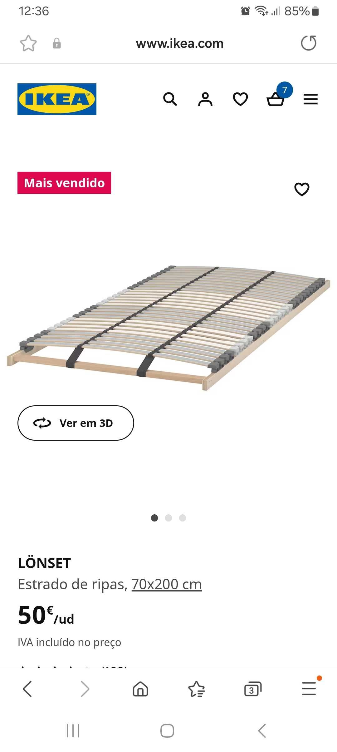 Estrado ikea 70×200