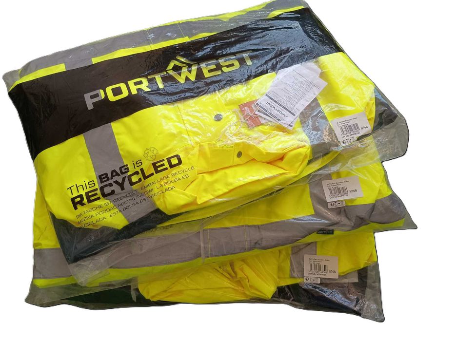 PORTWEST S768 Nowa Kurtka ostrzegawcza Executive 5w1 M żółty-granat