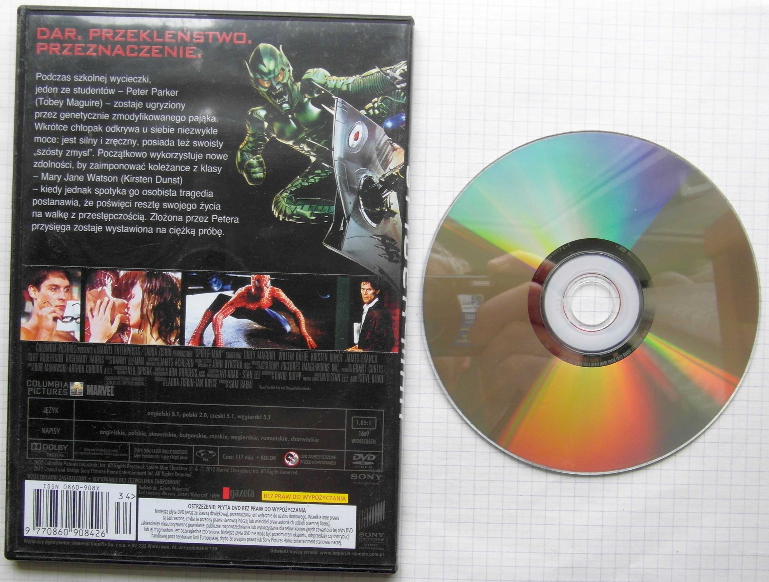 Spiderman - Film na DVD