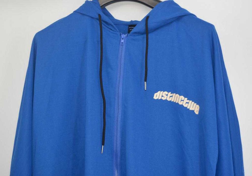 Rozpinana bluza z kapturem Romwe XXL