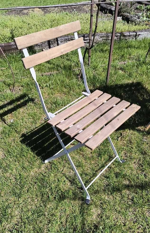 Komplet ogrodowy/balkonowy  IKEA Stolik ASKHOLMEN + dwa krzesła TÄRNÖ