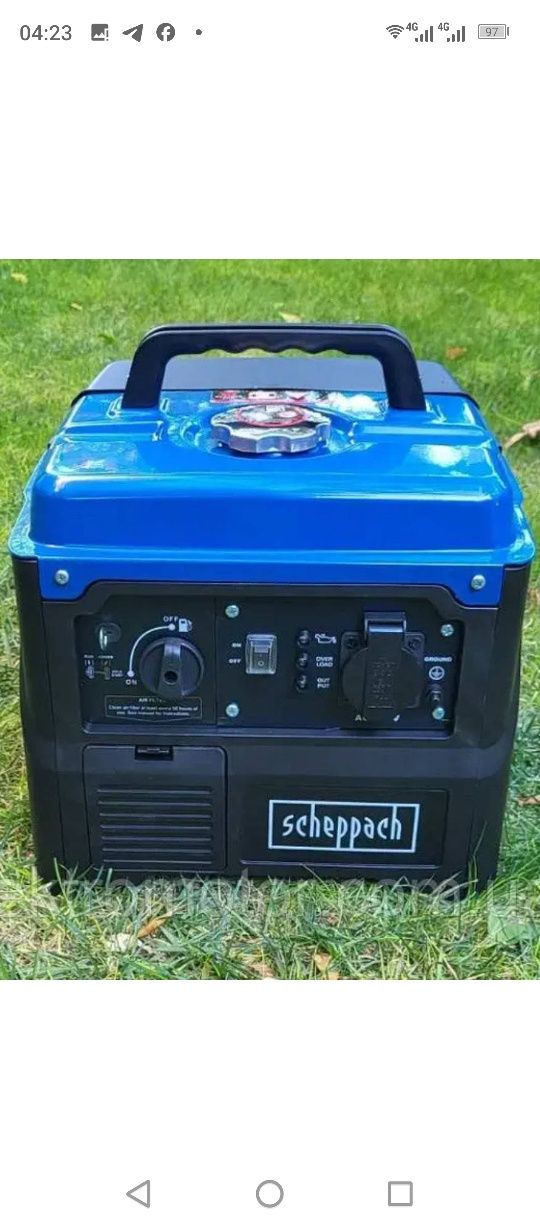 Інверторний генератор Scheppach SG1400i