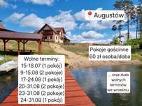 Wolne pokoje nad jeziorem.